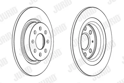Produktbild von 2x JURID Bremsscheibe 562305JC für OPEL Corsa E Schrägheck (X15) Adam (M13)
