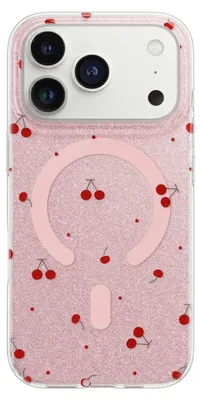 Produktbild von TFO Cherry Mag für Samsung Galaxy S26 rosa Handyhülle mit Kirschmotiv und Magnetring