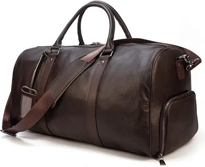 Imagen del producto de Reisetaschen para hombre, bolso de fin de semana de cuero genuino