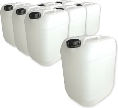 Produktbild von 8 Stück Leerkanister aus HD-PE, DIN 61, natur (20 Liter)