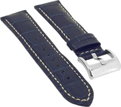 Produktbild von Candino Watches ► Uhrenarmband 23mm blau Krokoprägung Leder ► C4372
