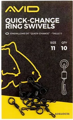 Produktbild von Avid Carp Quick Change Ring Swivels Size 11