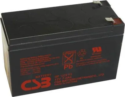 Image de Batterie au gel Csb Gp1272 F2 12 V 7,2 Ah