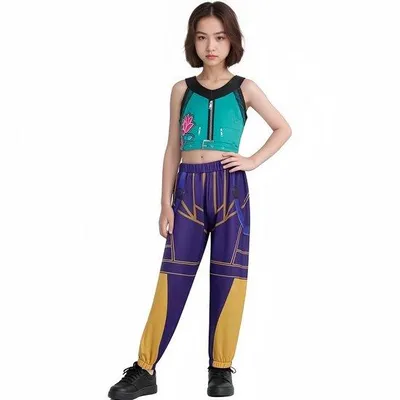Produktbild von Kinder Kostüm Rumi Mira Zoey – K-Pop Verkleidung Set – Größe 110