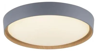 Produktbild von Selltec LED Deckenleuchte Q EMILIA  Smart Home dimmbar Fernbedienung steuerbar App Wandlampe grau Wohnzimmer, Schlafzimmer, Flur, Küche, Büro 6118-15