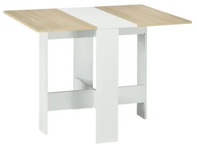 Produktbild von Klappbarer Esstisch, Kš¹chenbeistelltisch mit Klappplatte, platzsparend, modernes Design, 103 x 76 x 73,5 cm, Holz