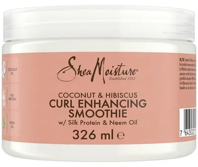 Imagen del producto de Acondicionador para cabello rizado Shea Moisture, con aceite de coco y flor de hibisco, 326 ml
