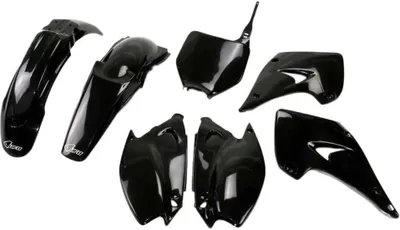 Produktbild von Verkleidungskit UFO PLAST 7-teilig Verkleidungssatz Kunststoff für Kawasaki KX 125 / 250 ccm Bj. 2003 - 2008, Farbe:schwarz