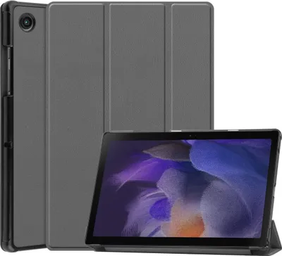 Produktbild von Samsung Galaxy Tab A8 10.5 (2021) Hülle - Tri-Fold Ständer Klapphülle mit Schlaf/Wach-Funktion - Grau