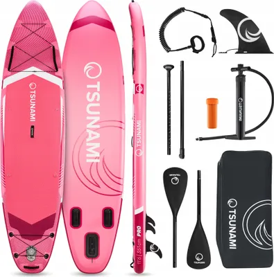 Produktbild von Sup Pro Aufblasbares Tsunami 350Cm Brett Komplett Mit Paddel, Pumpe, Rucksack