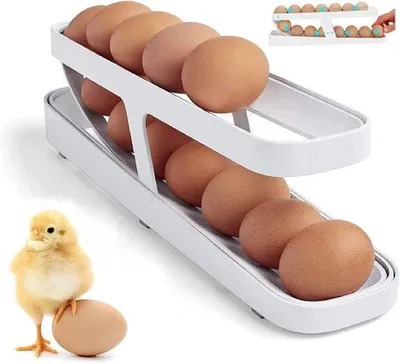 Obrázek produktu pro Držák na vejce do ledničky – automatický podavač vajec – 1 ks