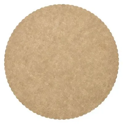 Produktbild von 500 Tortenunterlagen, Pappe "pure" rund Ø 28 cm braun mit gezacktem Rand