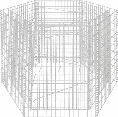 Obrázek produktu pro vidaXL Šestihranný gabionový zvýšený záhon 160 × 140 × 100 cm
