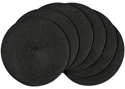 Runde Tischsets 36 cm, 6er-Set, waschbar, hitzebeständig