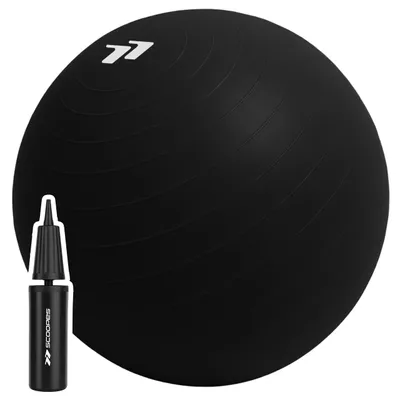 Produktbild von Gymnastikball 85cm mit Pumpe Pilates Ball Pilatesball Yogaball aus Gummi Trainingsball Bodycore 85 belastbar bis 150kg