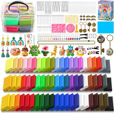 Productafbeelding van 66 kleuren, boetseerklei, kleiset voor kinderen vanaf 3 jaar