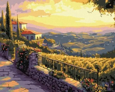 Image de Peinture par numéros - Soirée italienne 40 x 50 cm - Ideyka