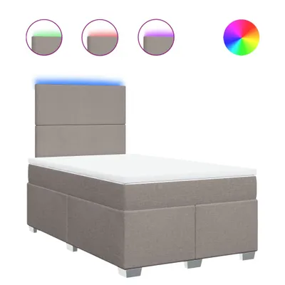 Produktbild von vidaXL Boxspringbett mit Matratze Taupe 120x190 cm Stoff