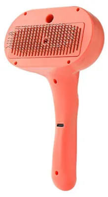 Produktbild von INF USB wiederaufladbarer Tier Sprühkamm mit Zerstäuber ABS Edelstahl 20cm Orange