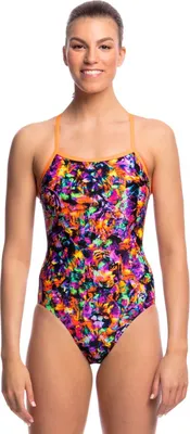 Produktbild von Funkita Badeanzug Damen mit offenem Rücken und V-förmigem Trägersystem, Größe:36