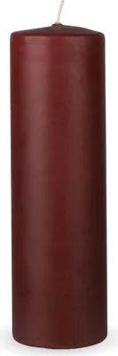Immagine prodotto di Candele a colonna HS Candle "Brown", dimensioni Ø7 x 20 cm, candele di cera a lunga durata fino a 65 ore - candele a colonna non profumate - molti colori/dimensioni