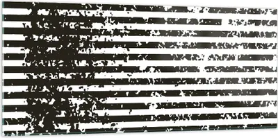 Produktbild von Bilder auf glas - Einteilig - Abstraktion Schwarz Gürtel - 120x50cm - Glasbilder - Wandbilder - Bilder - Wanddekoration aus Glas - Glas Bilder - Wandbild auf Glas - GAB120x50-4855