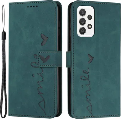 Produktbild von Samsung Galaxy A23 Hülle - Coverup Smile Klapphülle - Grün