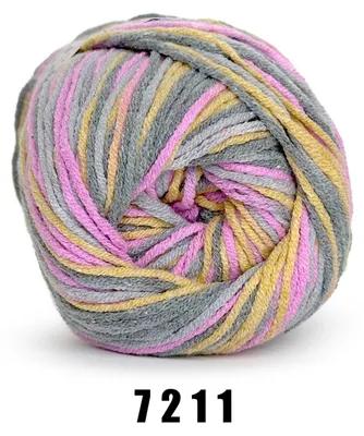 Produktbild von YarnArt Jeans Crazy (50g/160m) 7211 fliedergelb