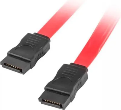 Productafbeelding van Gembird CC-SATAM-DATA SATA-kabel, 0,5 meter, zwart, rood