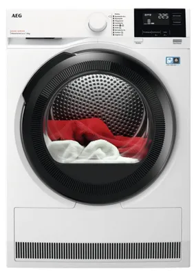Produktbild von AEG TR8T860EX, Freistehend, Frontlader, Wärmepumpe, Weiß, Tasten, Drehregler, Rechts