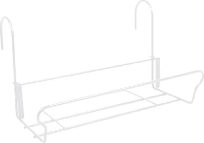 Produktbild von Jardifer 330-125 Universal Blumenkastenhalter, 41,5 x 17cm, Metall, weiß