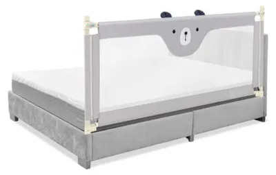Produktbild von Kinderbett-Schutzgitter, 175 cm, 24-fach verstellbar, Grau
