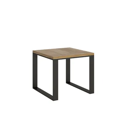 Zdjęcie produktu dla ITAMOBY - Stół rozkładany jak książka 90/180x90 cm Tecno Libra dąb naturalny rama w kolorze antracytu