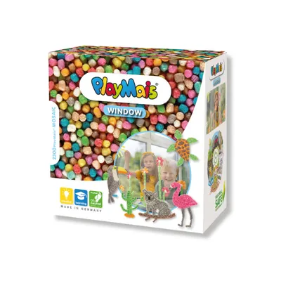 Productafbeelding van PlayMais speelgoed, raamdecoratie, mozaïek dieren, 2300 stuks, creatief