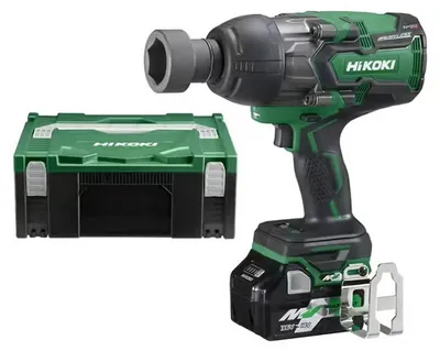 Image de Boulonneuse choc MultiVolt 1100Nm 36V (2x18v) Brushless carré 3/4' IP56 HC - HIKOKI - avec 2 batteries 2,5Ah - chargeur - SYTAINER - WR36DAWRZ
