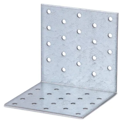 Immagine prodotto di Alberts 846831 Lochplattenwinkel, zincato sendzimir, 100 x 100 x 100 mm, 25er Set