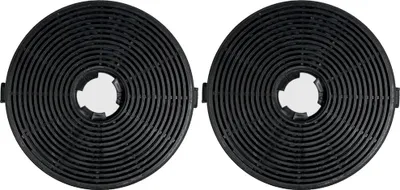Produktbild von 2x Trade-Shop Aktivkohlefilter 135mm x 18mm kompatibel mit Respekta CH21060SBZ CH21060WBZ ersetzt MIZ6000 / Zubehör für Dunstabzugshauben