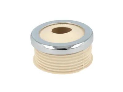 Produktbild von STEDO Euro WC-Spülrohrverbinder Ø 55 mm für Druckspülrohr weiß, mit Rosette