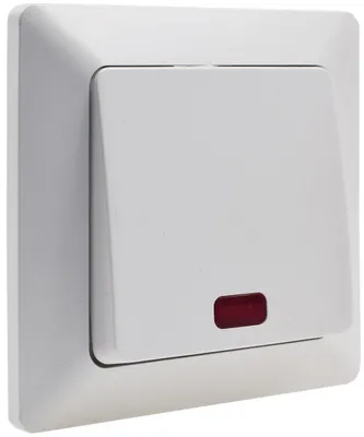 Immagine prodotto di Interruttore di comando MILOS con lampada 250V~/ 10A, bianco