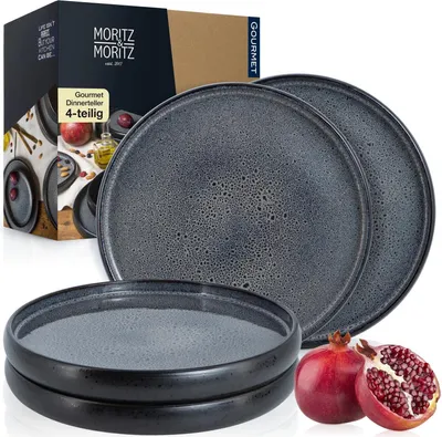 Produktbild von Antraciet Aardewerk Esstischset 4-teilig 27cm