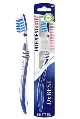 Produktbild von Dr. Best Interdent Aktiv Zahnbürste, 1 Stück