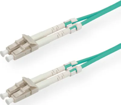 Produktbild von VALUE LWL-Kabel 50/125µm OM3, LC/LC, LSOH, türkis, 1 m