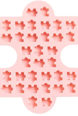 Silikon-Puzzleform für Schokolade, Fondant & Desserts, 24x18 cm
