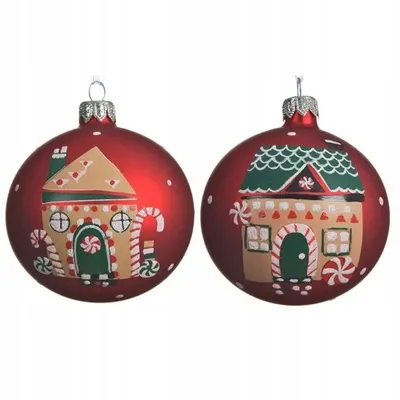 Immagine prodotto di Guaina per albero di Natale dipinta di rosso 8 cm