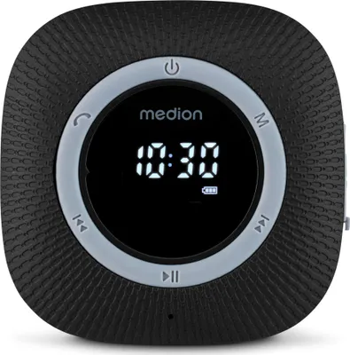 Zdjęcie produktu dla Radio pod prysznic - MEDION - FM - Bluetooth - IPX6 - Uchwyt z przyssawką - Czarny