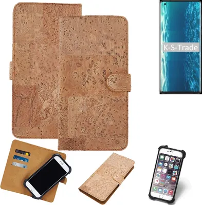 Produktbild von K-S-Trade Hülle kompatibel mit Motorola Edge  Kork Handyhülle Cover  Schutzhülle TPU Case Bumper in Hellbraun, (1x)