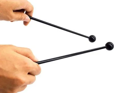 Produktbild von Famanu Drumsticks - 10 Stück aus langlebigem Kunststoff - Schwarz