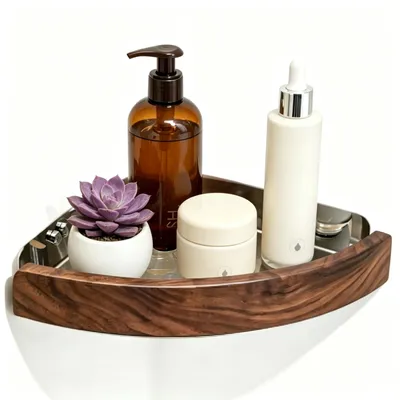 Image de Omgoods - Étagère de douche adhésive, sans perçage, pour la salle de bain