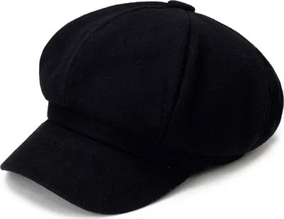 Produktbild von Herbst Winter warme Mode Frauen achteckigen Hut Wolltuch Casual Beret Cap