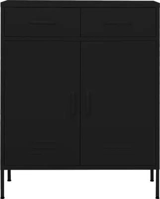 Obrázek produktu pro vidaXL Úložná skříň černá 80x35x101,5 cm Ocel